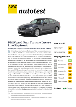BMW 320d Gran Turismo Luxury Line Steptronic