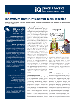 good practice - F&ouml;rderprogramm IQ