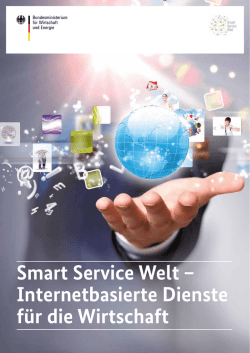 Smart Service Welt – Internetbasierte Dienste für die Wirtschaft