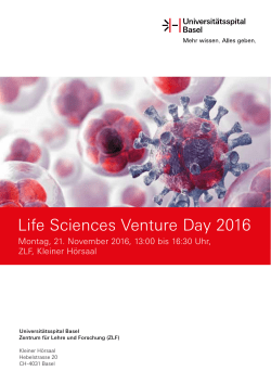 Life Sciences Venture Day 2016