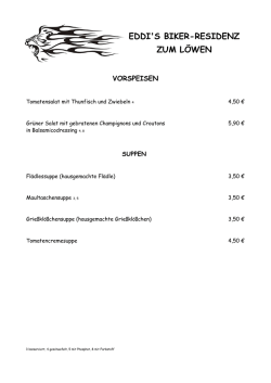 eddi`s biker-residenz zum l&ouml;wen - Eddi&acute;s Biker
