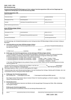 DMS 11650 IZ01 DMS 11650 IZ01 Kfz-Versicherung