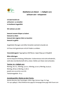 Infos - Hormon-Yoga, Hatha-Yoga und Yin