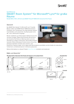 SMART Room System for Microsoft Lync for large rooms