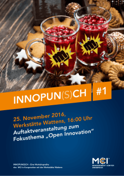innopun (s)ch #1 - OpenInnovation.gv.at