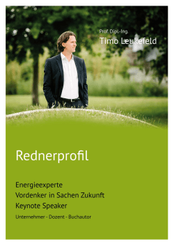 Prof. Dipl.-Ing. Timo Leukefeld