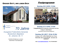 Festprogramm - Evangelisch- Freikirchliche