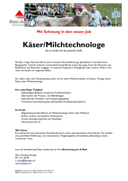 Käser/Milchtechnologe