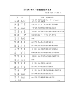 委員名簿 （PDF : 132KB）
