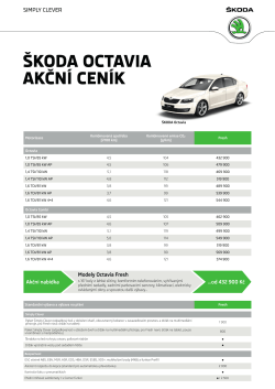 Akční ceník - Škoda Auto