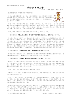 ポケットハンド