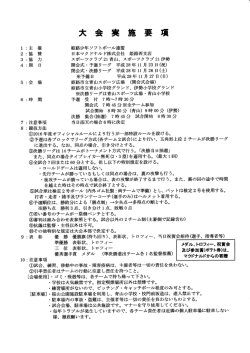 マクドナルド杯要項
