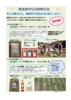 H28年11月 化学肥料・農薬不使用はぜかけ新米チラシ