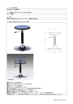 EMR Components 2017 1）システムの名称： マルチスツール SNC