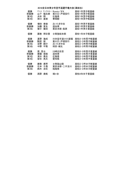 優勝 高校1年男子軽量級 準優勝 山下 龍志朗 東川口・戸塚安行 高校1