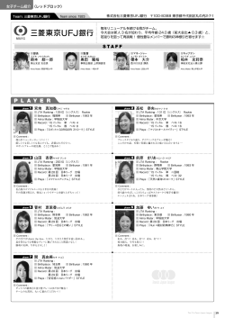 三菱東京UFJ銀行 - テニス日本リーグ