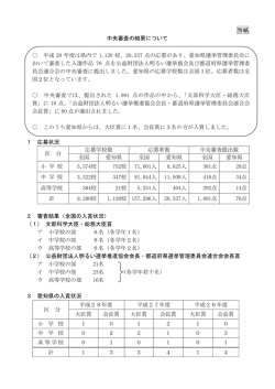 別紙 中央審査の結果について [PDFファイル／281KB]