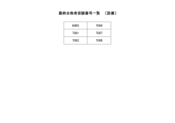 最終合格者受験番号一覧 〔設備〕