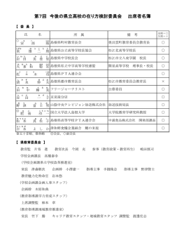 出席者名簿