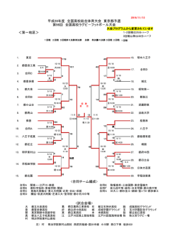 ル大会東京都予選 平成28年度全国高校総合体育大会 東京都予選 第1