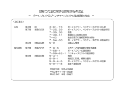 教育の方法に関する教育規程の改正