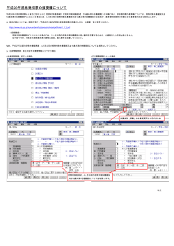 平成28年源泉徴収票の摘要欄について
