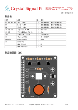 半田付け、組み立てマニュアル ※PDFファイルが開かれます。