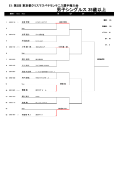 第 2回 東京都クリスマスベテランテニス選手権大会