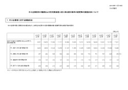 中小企業者向け融資および住宅資金借入者に係る貸付