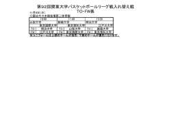 リーグ戦入れ替え戦 TO・FW表（11月9日分）