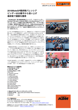 2016MotoGP - KTM Japan