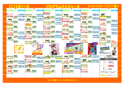 プログラムスケジュール - ホリデイスポーツクラブ