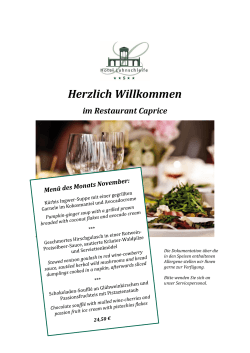 Speisekarte - Hotel Lahnschleife