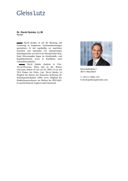 Dr. David Quinke, LL.M.