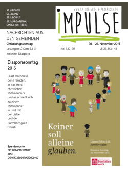 Impulse 20. November 2016 - Herzlich Willkommen auf www