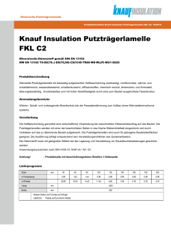 Knauf Insulation Putzträgerlamelle FKL C2