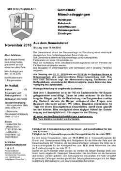 November 2016 - Gemeinde Mönchsdeggingen