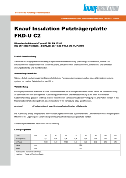 Knauf Insulation Putzträgerplatte FKD