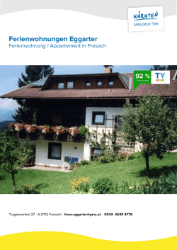 Ferienwohnungen Eggarter in Fresach