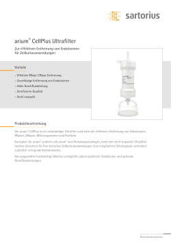 arium® CellPlus Ultrafilter