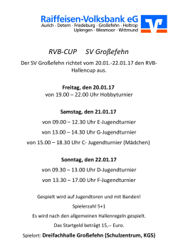 RVB-CUP SV Großefehn