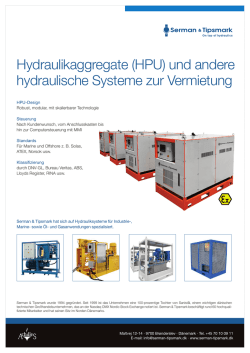 (HPU) und andere hydraulische Systeme zur Vermietung