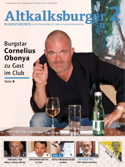 cornelius Obonya - Altkalksburger Vereinigung