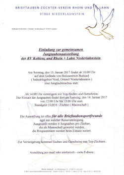 Einladung nach Lahnstein