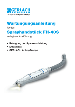 349 720903818 Bed-Anleitung Sprayhandstueck FH40S D.indd