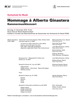 Hommage &agrave; Alberto Ginastera