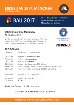 Messe BAU 2017, München