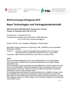 Neue Technologien und Vertragslandwirtschaft