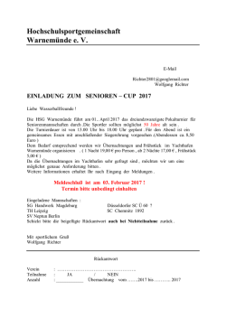 Hochschulsportgemeinschaft Warnem&uuml;nde e. V.