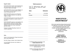 Narcotics Anonymous Berlin